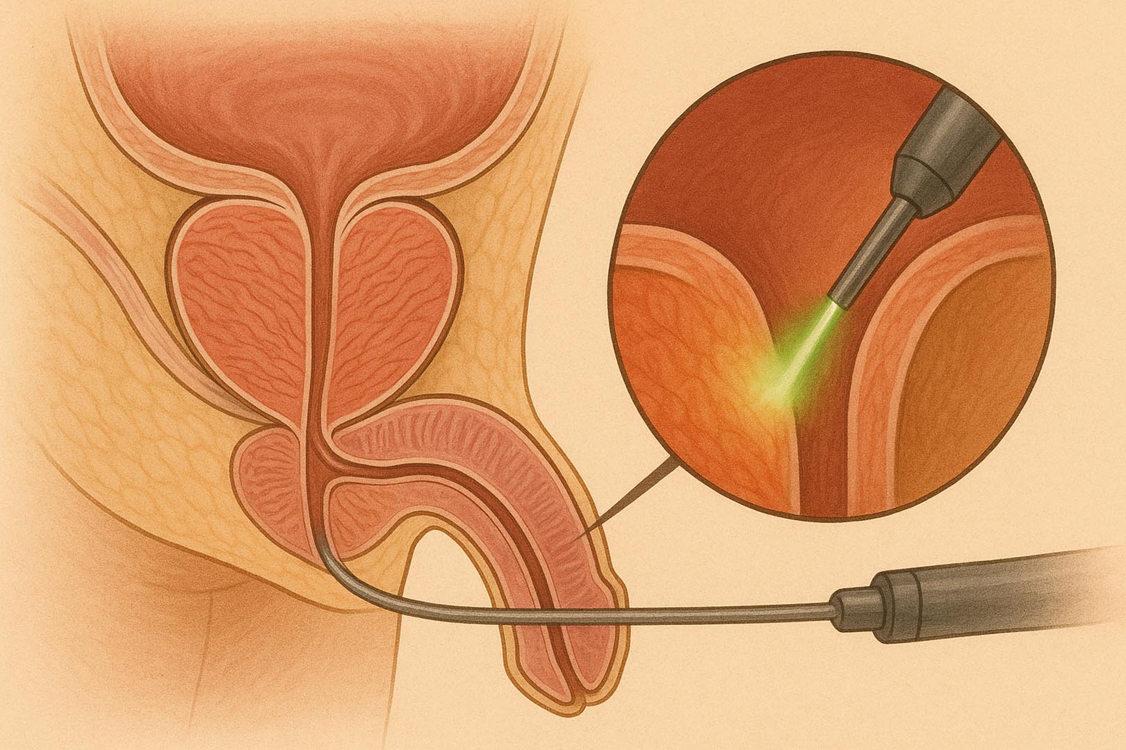 Green Laser - Tecnica Endoscopica